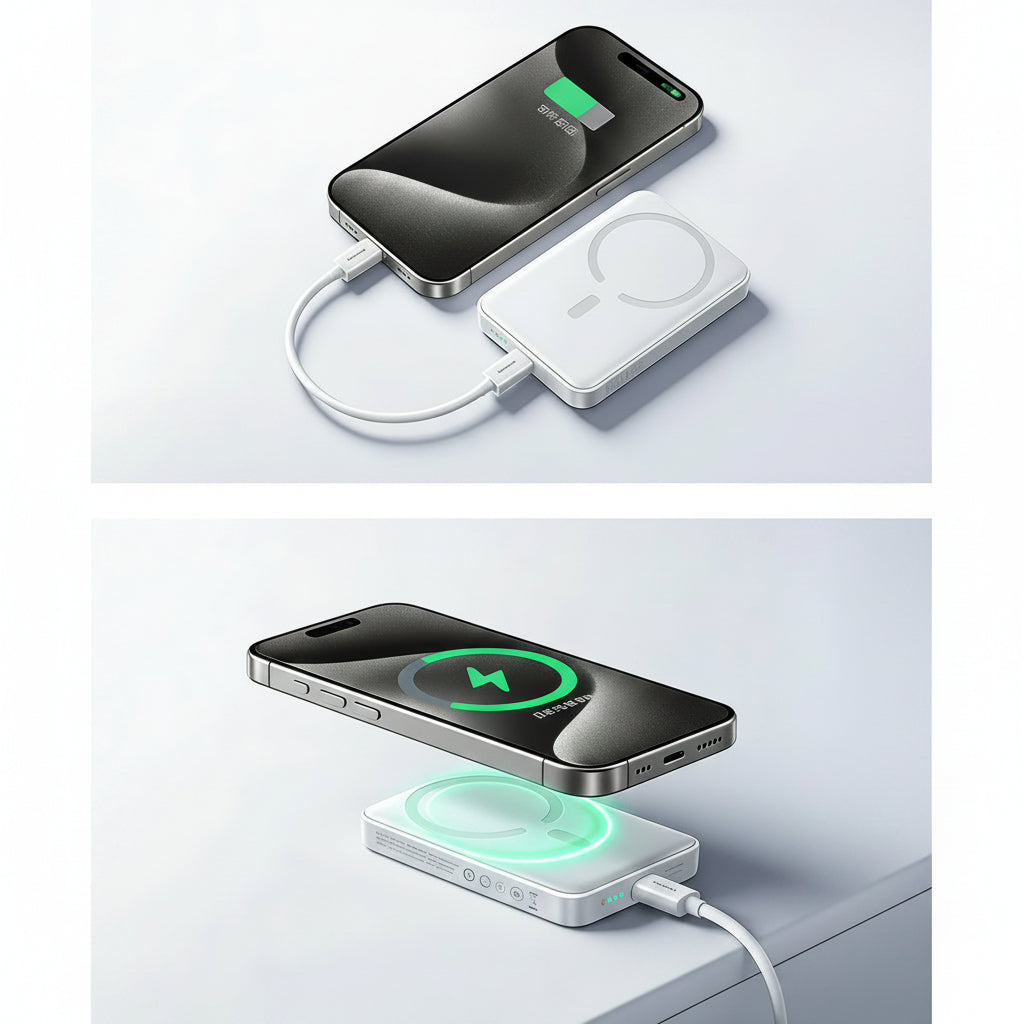 Powerbank Magnetico Wireless 10000 mAh con Ricarica Rapida Portatile | Voltessa