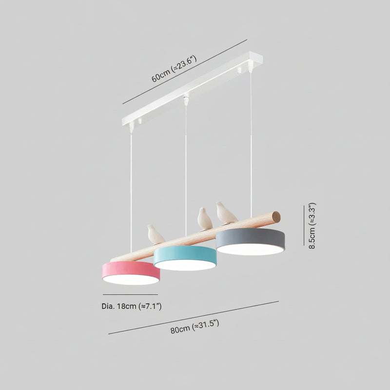 Lampada a Sospensione LED con Uccellini Decorativi | Cielavia