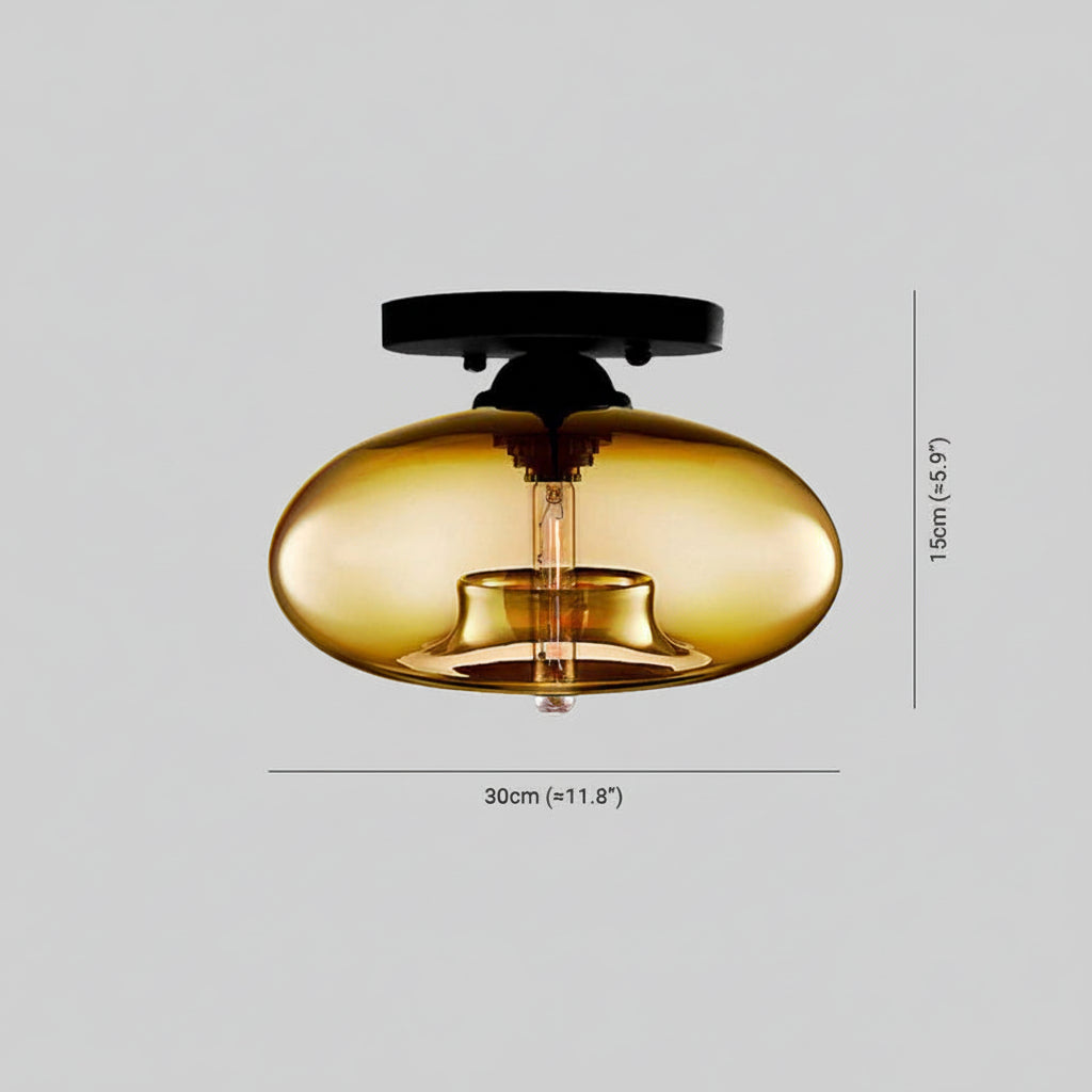 Plafoniera LED In Vetro Da Soffitto Moderna | Casalume
