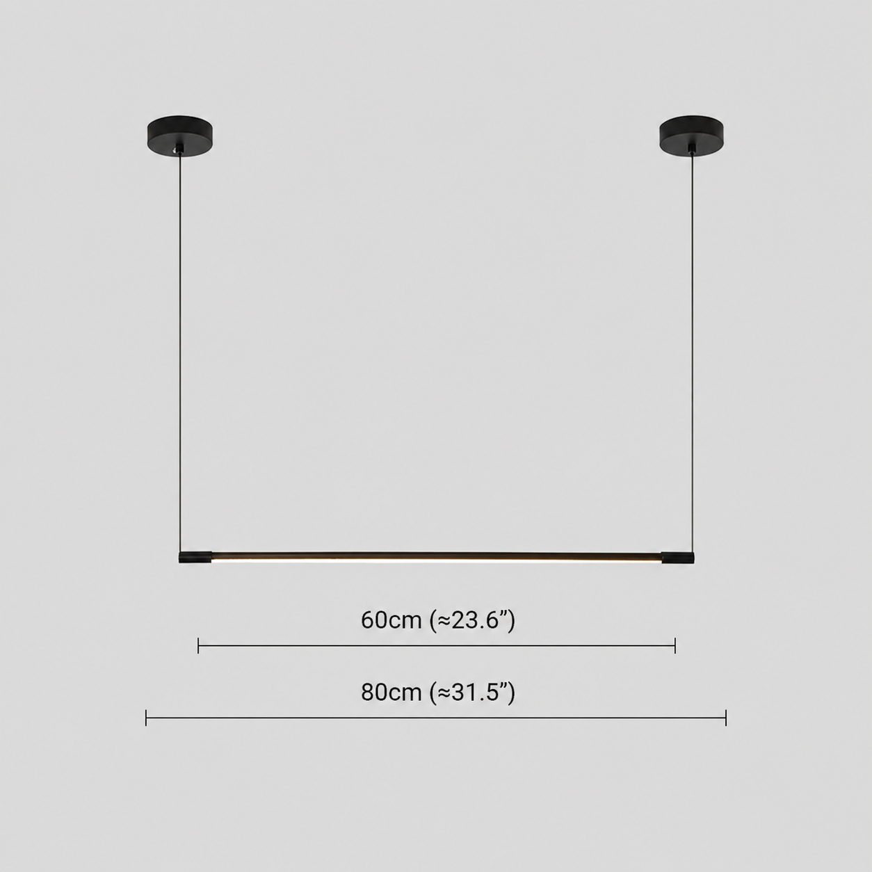 Lampada Sospensione LED Lineare Minimalista Design Moderno | Casanova