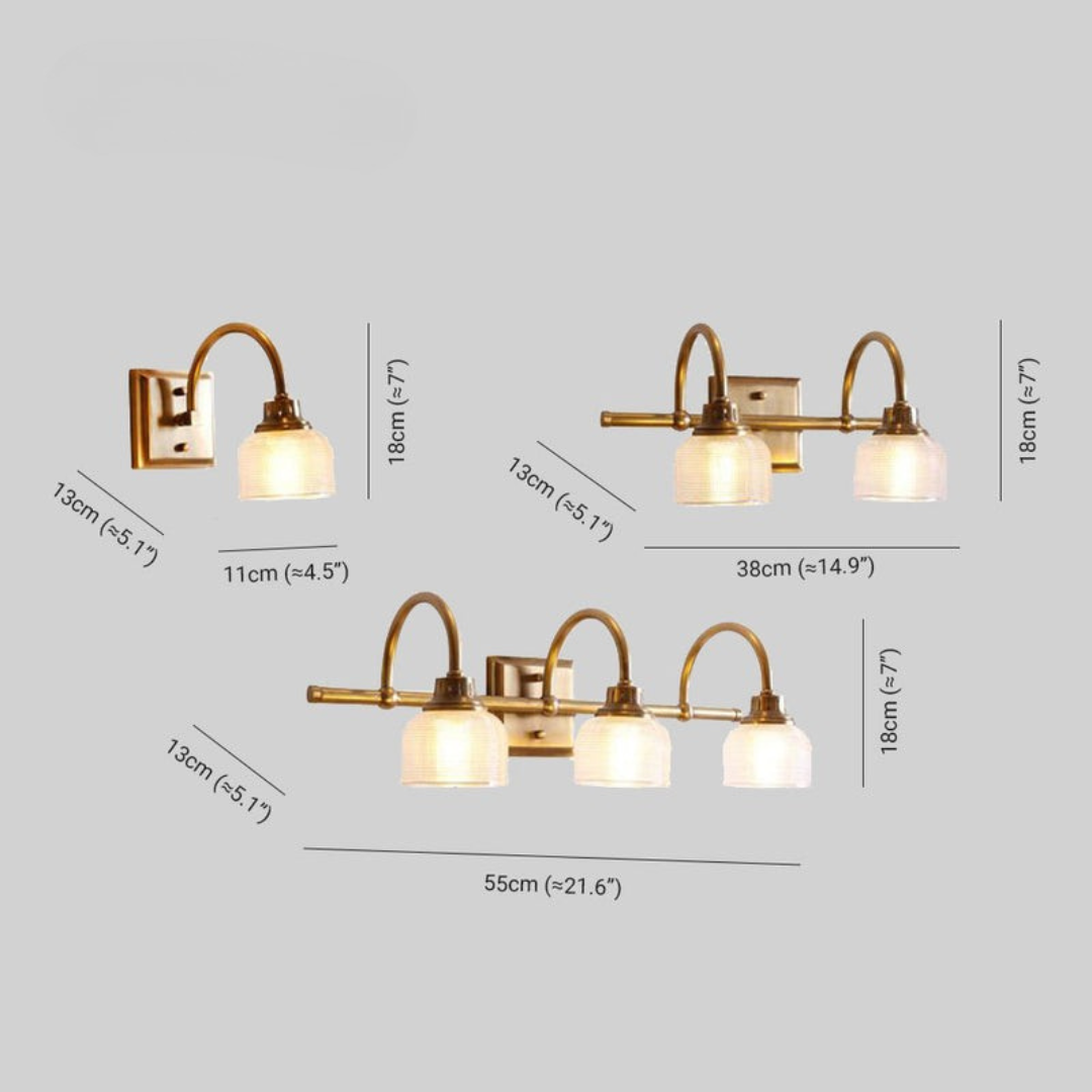Applique LED Vetro Vintage Elegante Stile Nordico | Fioreluce