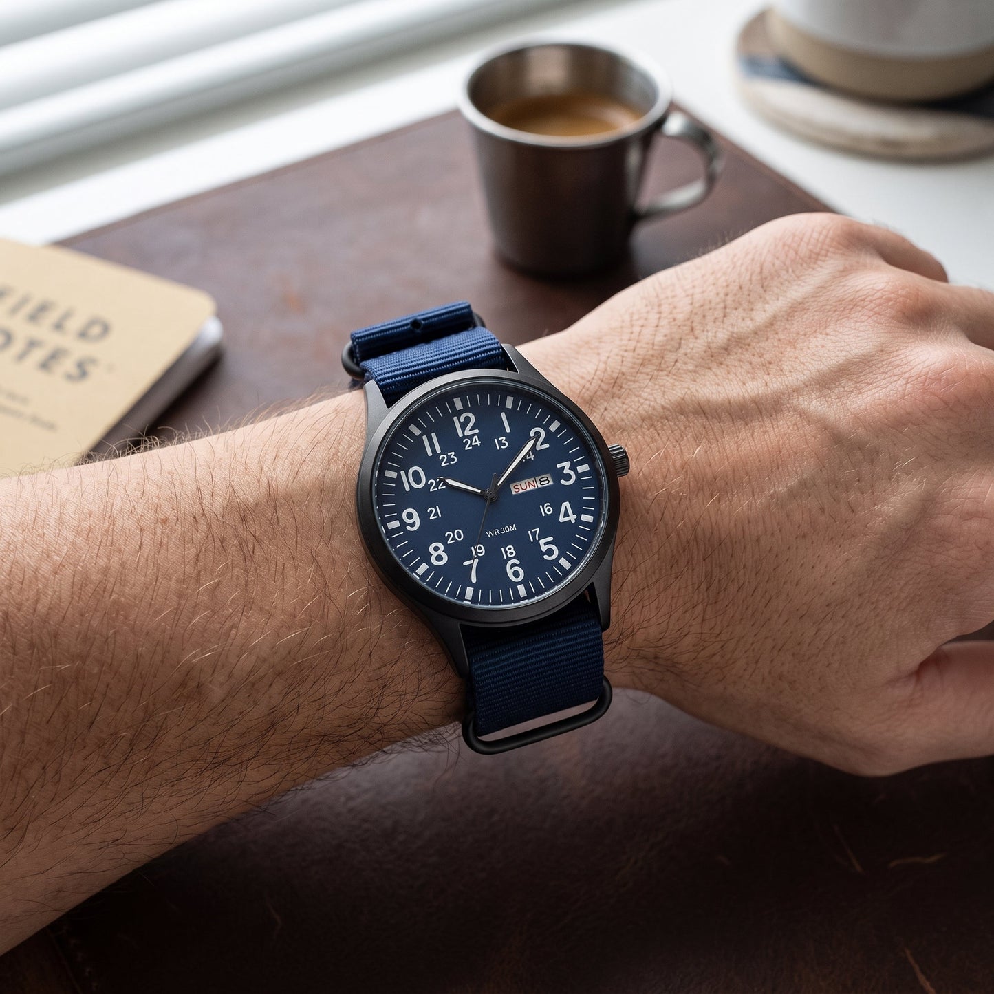Orologio Quarzo Campo Cinturino Nylon Quadrante Analogico | Doracasa