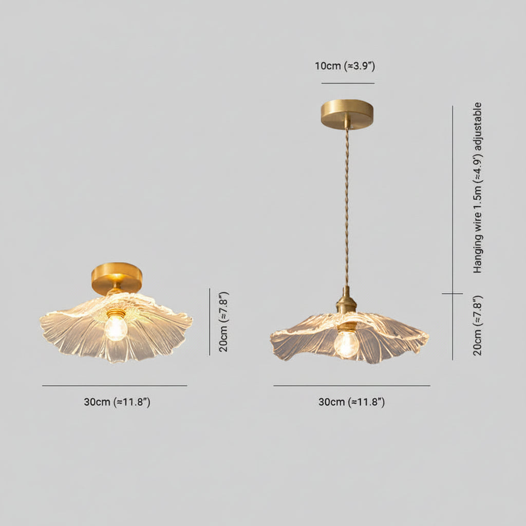 Vintage Fiore Paralume Scolpito LED Lampada a Sospensione | Monteoro