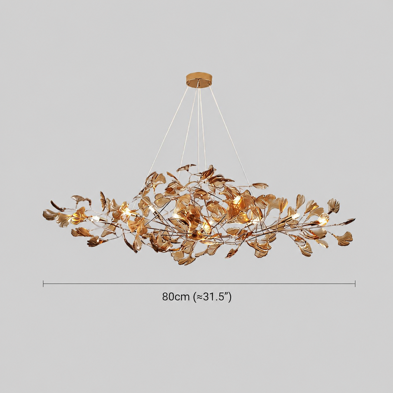 Botanical Leaf LED Branch Chandelier Light | Casadorata