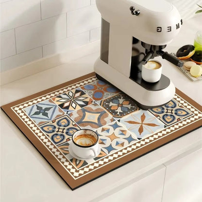 Tappetino Asciugapiatti Decorativo Antiscivolo Cucina | Ceramixa
