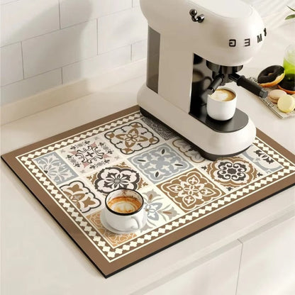 Tappetino Asciugapiatti Decorativo Antiscivolo Cucina | Ceramixa