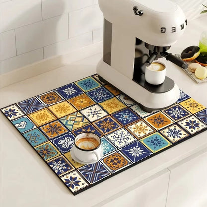 Tappetino Asciugapiatti Decorativo Antiscivolo Cucina | Ceramixa