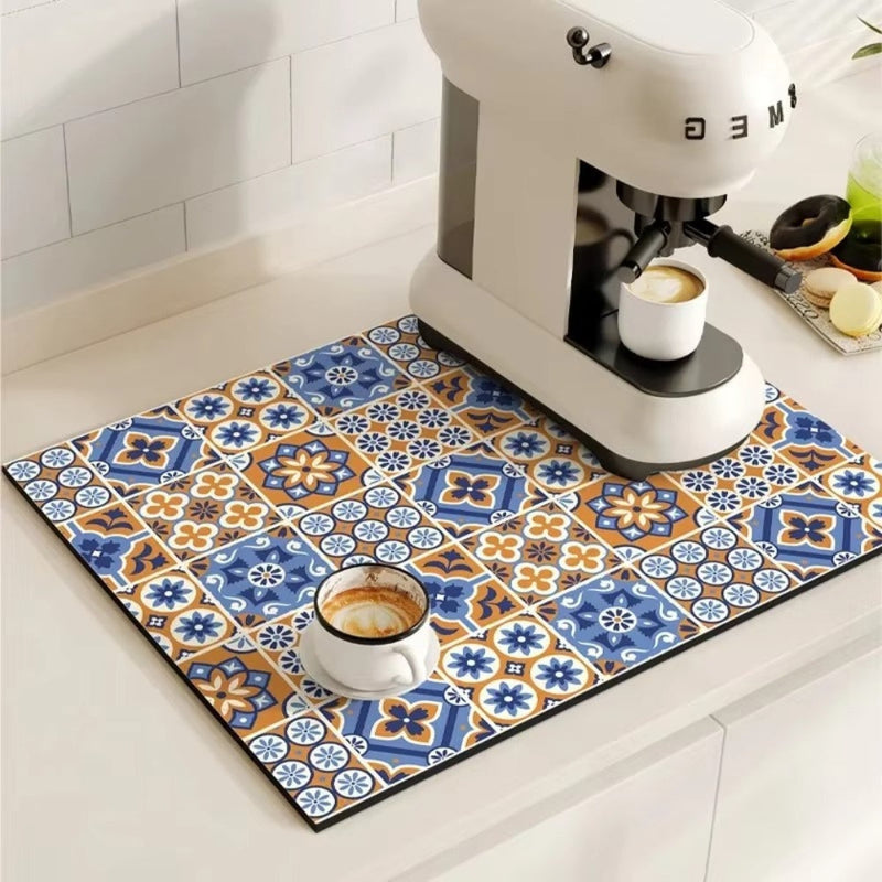 Tappetino Asciugapiatti Decorativo Antiscivolo Cucina | Ceramixa