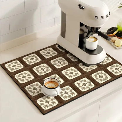 Tappetino Asciugapiatti Decorativo Antiscivolo Cucina | Ceramixa