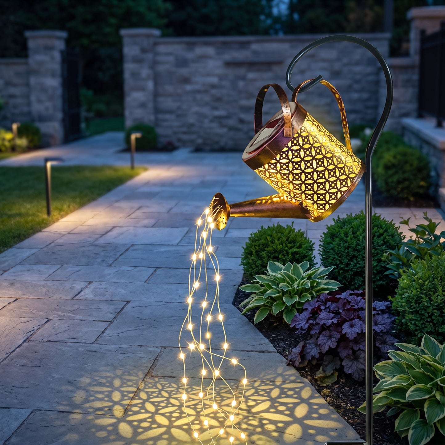 Solare Retro Decorativo Lampada a Forma di Annaffiatoio | Fonteserena