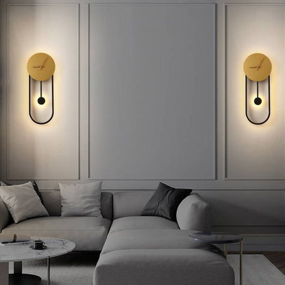 Lampada LED Circolare da Parete con Design Orologio | Bellavista