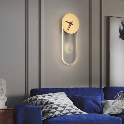 Lampada LED Circolare da Parete con Design Orologio | Bellavista