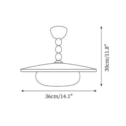 Lampada da Soffitto Moderna in Marmo e Rame | Lucerosa