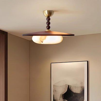 Lampada da Soffitto Moderna in Marmo e Rame | Lucerosa