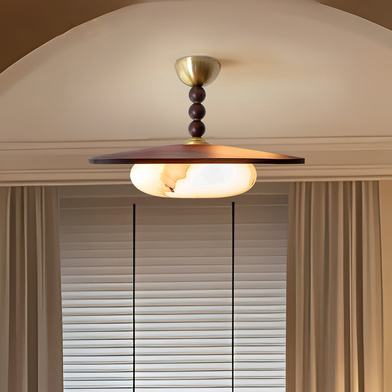 Lampada da Soffitto Moderna in Marmo e Rame | Lucerosa