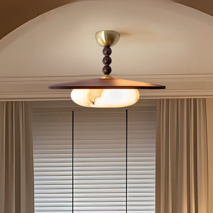 Lampada da Soffitto Moderna in Marmo e Rame | Lucerosa