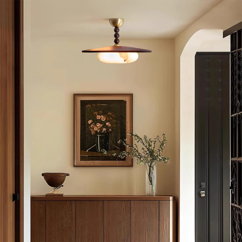 Lampada da Soffitto Moderna in Marmo e Rame | Lucerosa