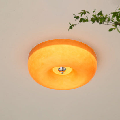 Lampada da Soffitto in Vetro Crema Moderna a Montaggio Diretto | Pietramonte