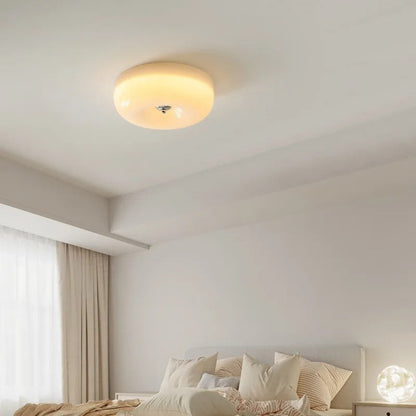 Lampada da Soffitto in Vetro Crema Moderna a Montaggio Diretto | Pietramonte