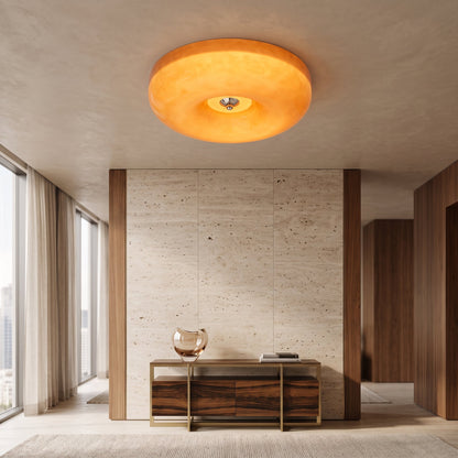 Lampada da Soffitto in Vetro Crema Moderna a Montaggio Diretto | Pietramonte