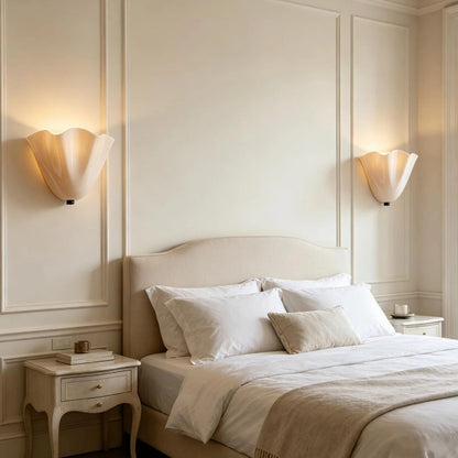 Applique da Parete Vintage in Vetro Ambra con Doppia Luce | Fontelucea