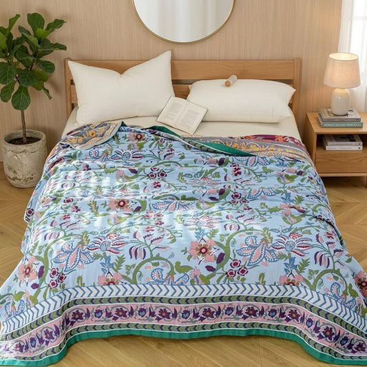 Coperta Floreale Multifunzione per Divano e Letto Matrimoniale | Zymerith