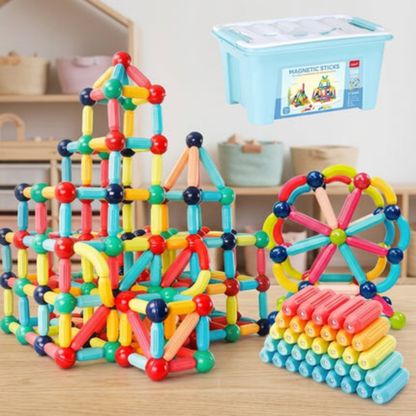 Set di Blocchi Magnetici Montessori per Bambini per Costruzioni e Apprendimento | Fiorivento