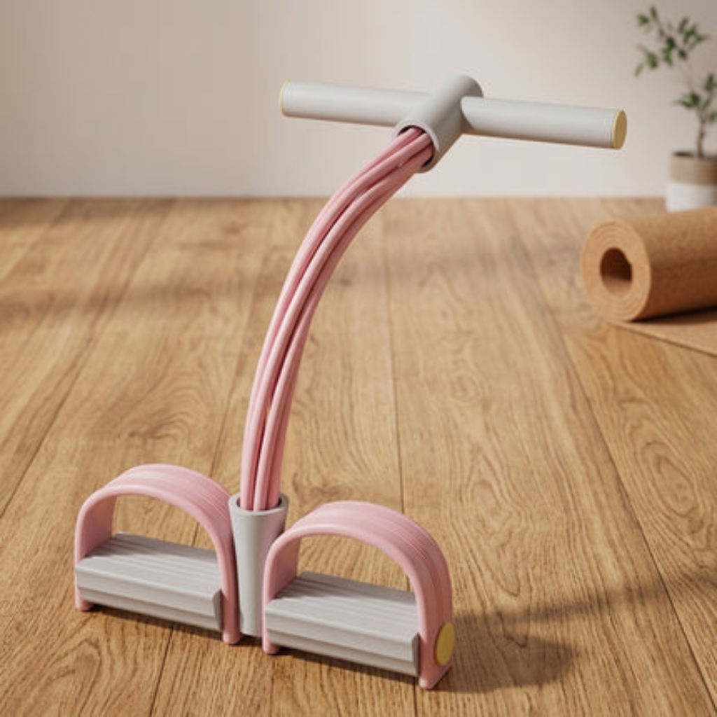 Fasce Elastiche a Sei Tubi con Pedali per Esercizi di Forza Completa | Favarina