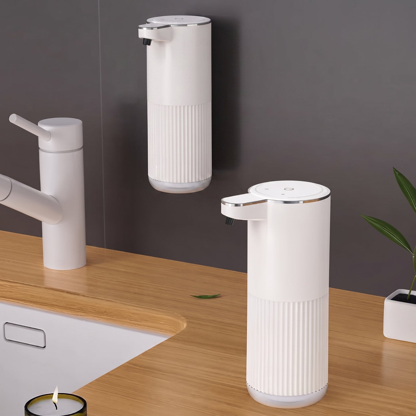 Dispenser Automatico di Sapone 360 ml con Sensore | Kirevon