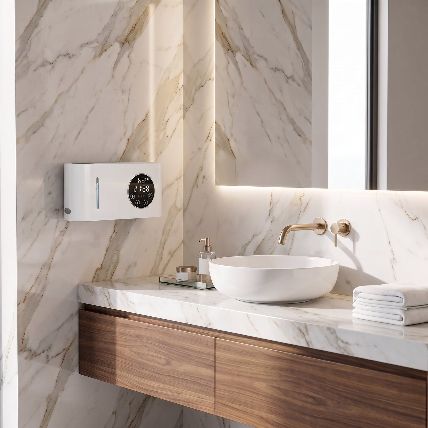 Dispenser Automatico di Sapone con Sensore Touchless LED | Qirevon