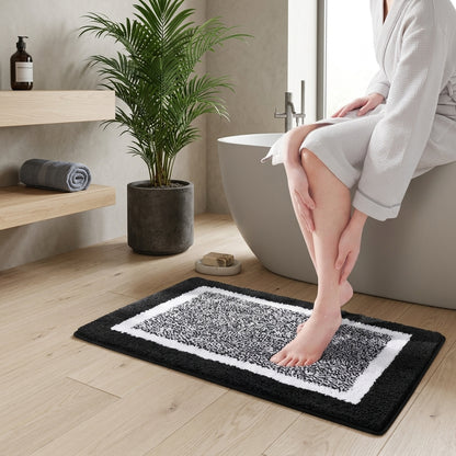 Tappetino Bagno Morbido Antiscivolo Rettangolare Stile Nordico Moderno | Morbivento