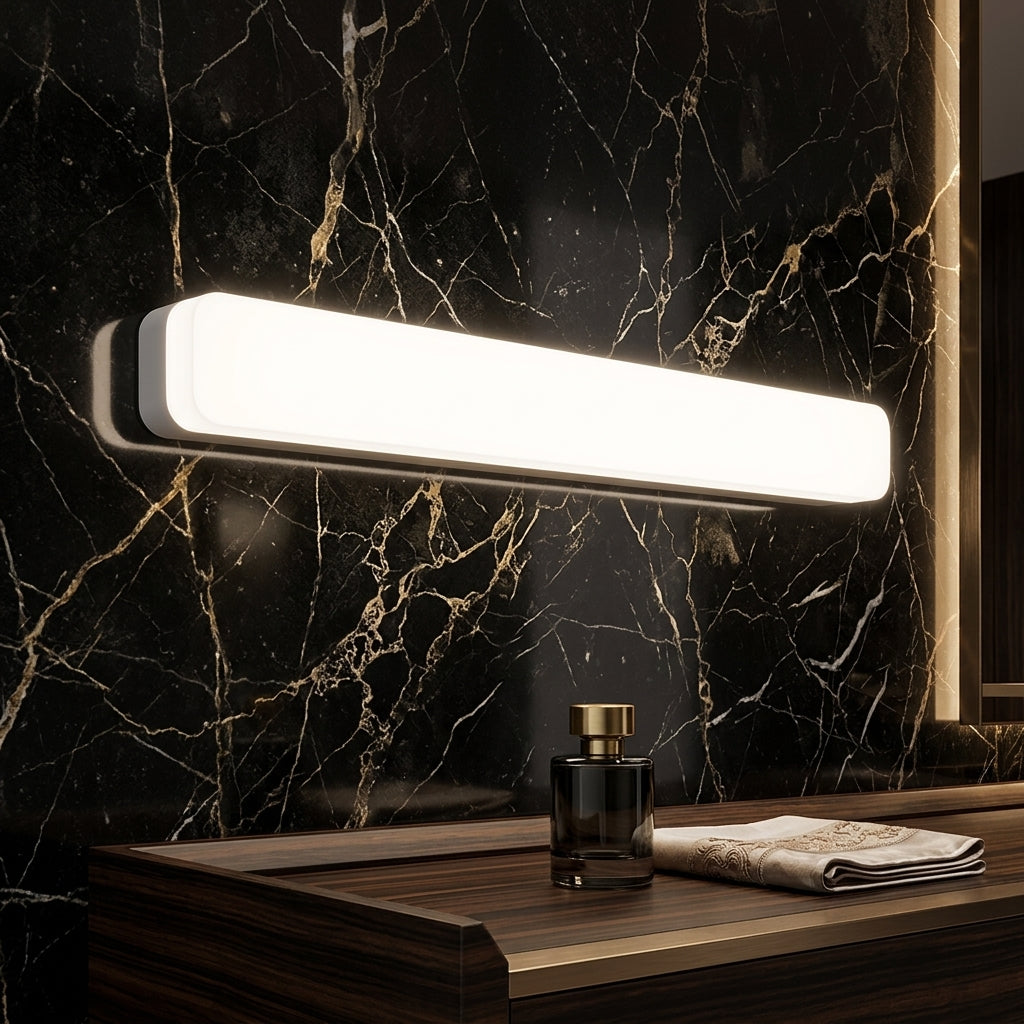 Lampada LED Sottile Da Parete Per Specchi Bagno Con Design Rettangolare Moderno | Colleverde
