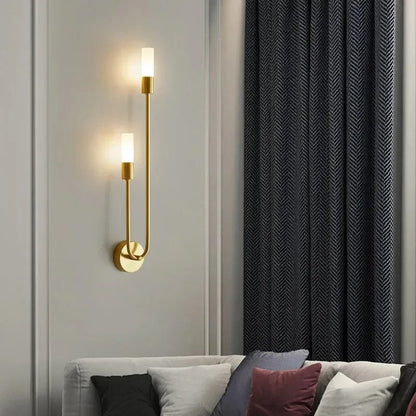 Applique da Parete Dorata con Design a Doppia Ala per Camera e Corridoio | Estavilla