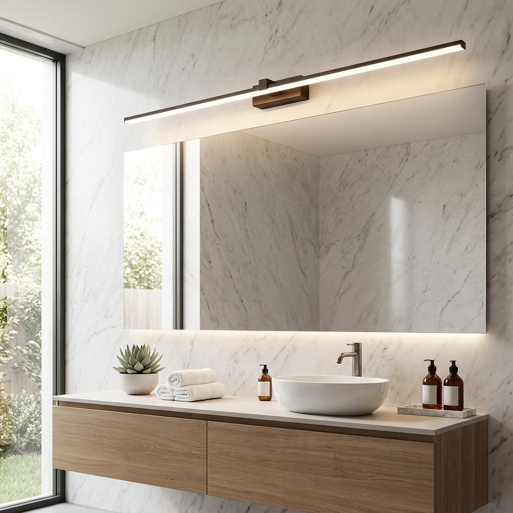 Lampada da Parete Lineare per Vanity con Design Esagonale per Bagno | Dolceriva