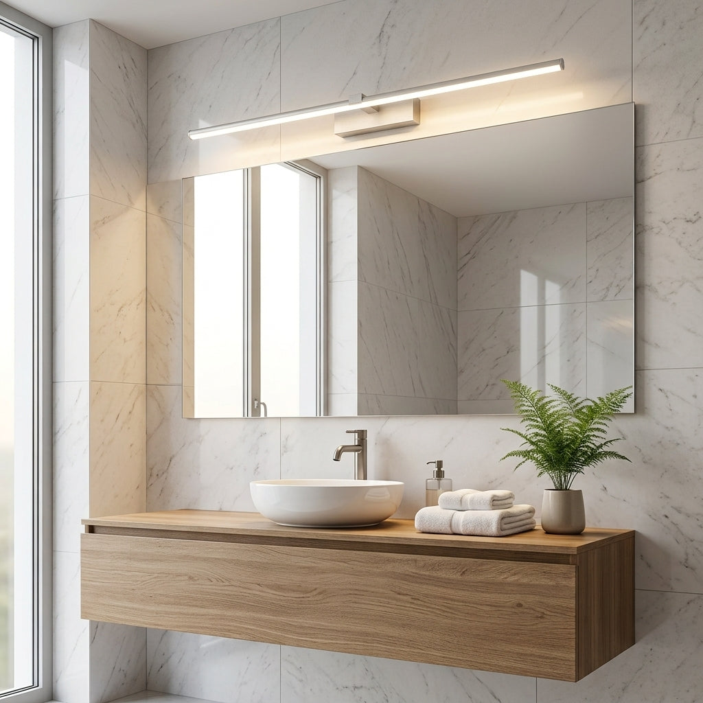 Lampada da Parete Lineare per Vanity con Design Esagonale per Bagno | Dolceriva