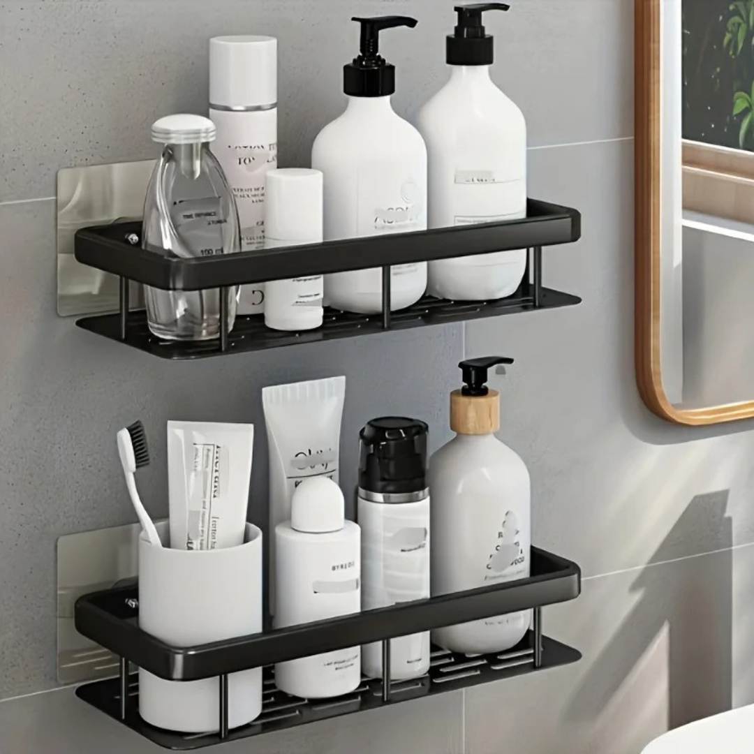 Mensola da Bagno Angolare Senza Foratura da Parete | Bagnovivo