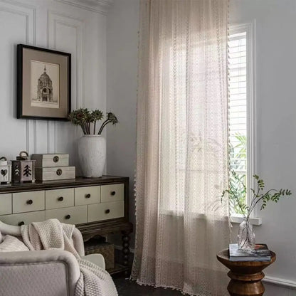 Tenda Boho Velata con Frange Decorative e Motivo Geometrico | Velaseta