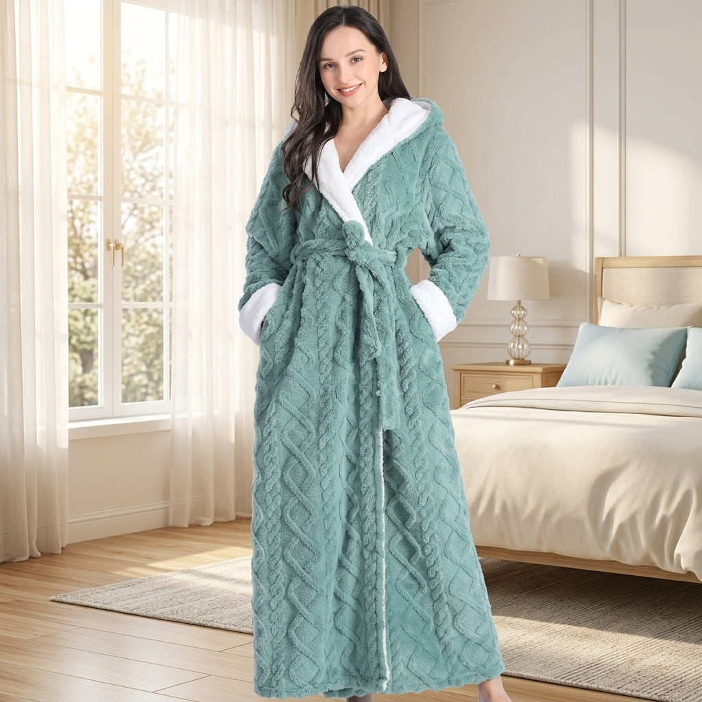 Accappatoio Donna con Cappuccio Invernale | Lavessia