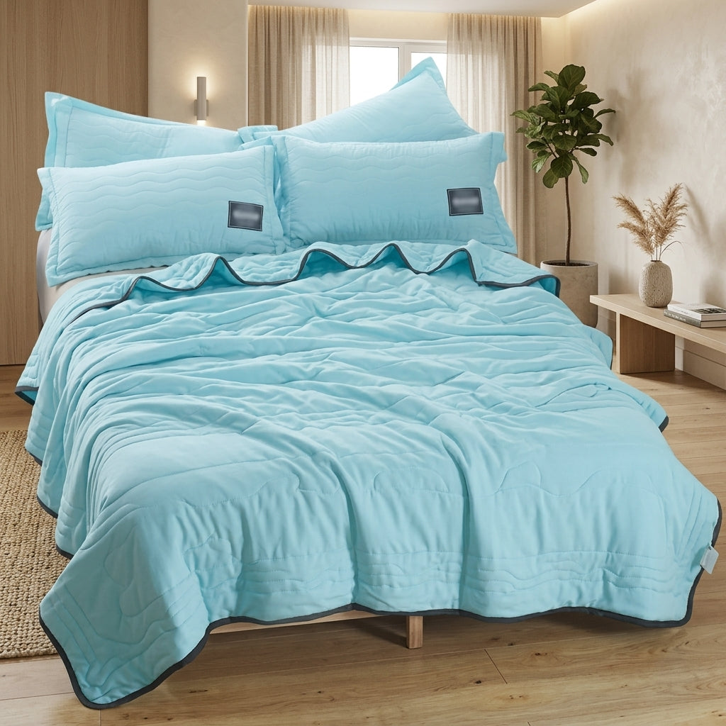 Trapunta Estiva Trapuntata Tinta Unita per Letto | Serenova