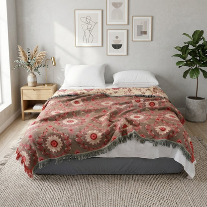 Coperta Mandala Reversibile Cotone Divano Letto Estiva | Bellafonte