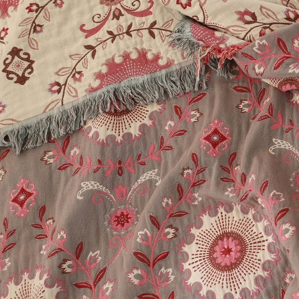 Coperta Mandala Reversibile Cotone Divano Letto Estiva | Bellafonte