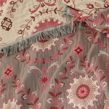 Coperta Mandala Reversibile Cotone Divano Letto Estiva | Bellafonte