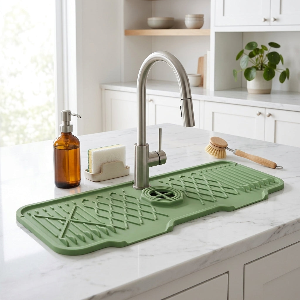 Tappetino Lavello Silicone Drenante Rubinetto Cucina Universale | Luminoro