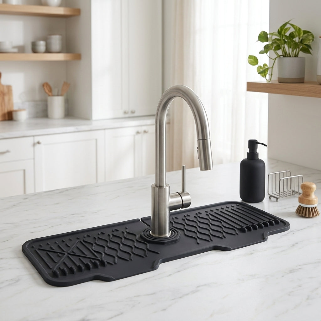 Tappetino Lavello Silicone Drenante Rubinetto Cucina Universale | Luminoro
