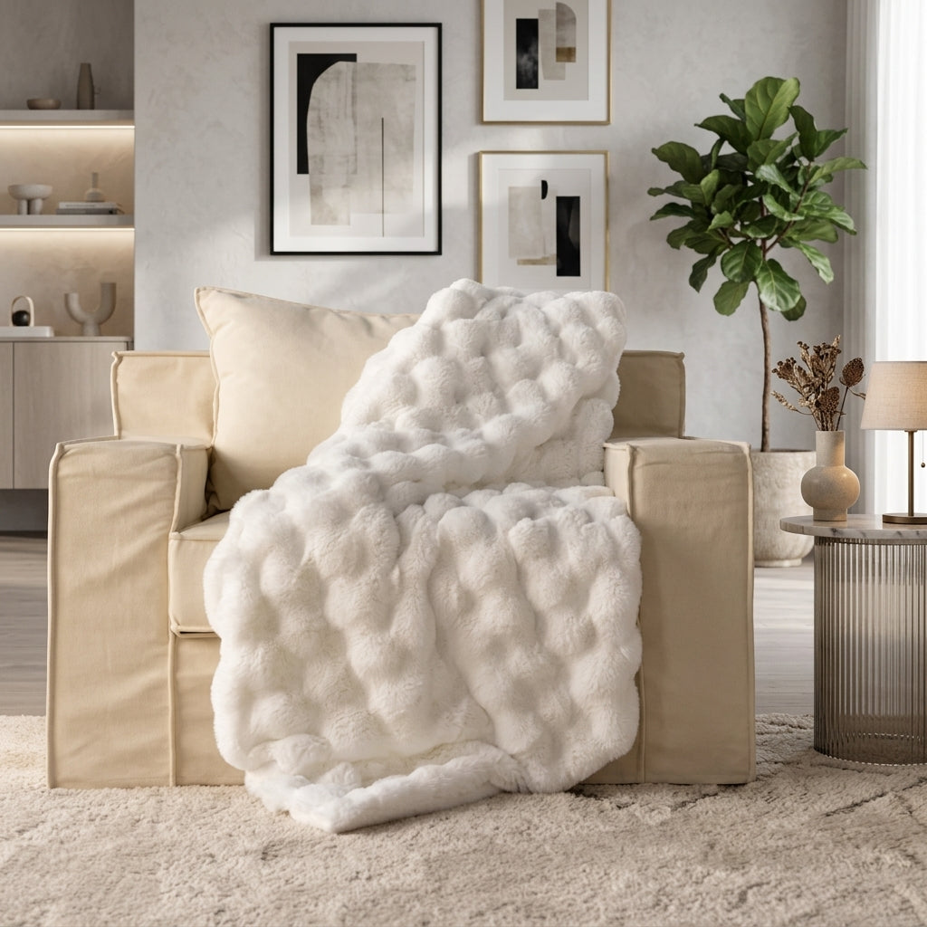 Coperta Morbida Effetto Pelliccia Reversibile Elegante | Casaloro