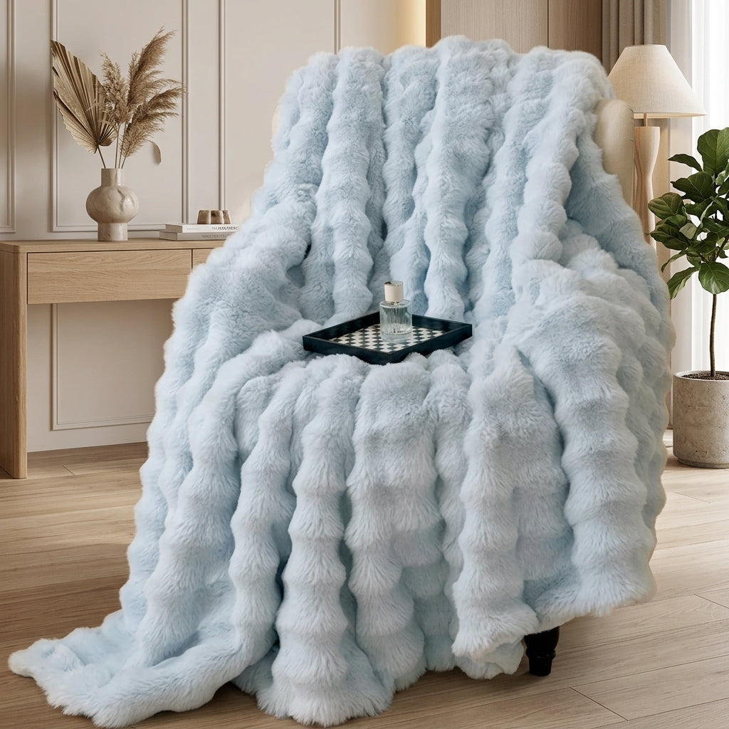 Coperta Morbida Effetto Pelliccia Reversibile Elegante | Casaloro