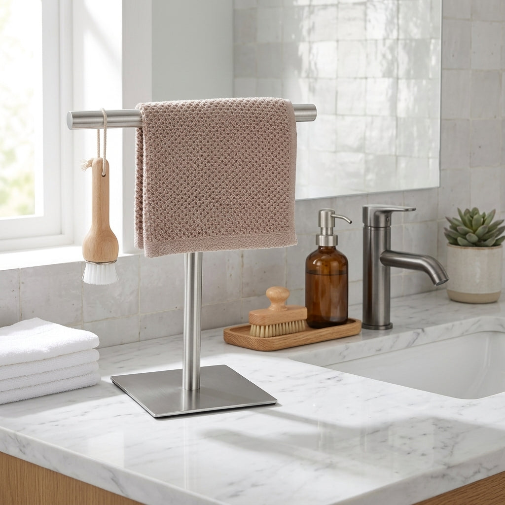 Freestanding da Bagno Porta Asciugamani da Piano Stabile | Vallanova
