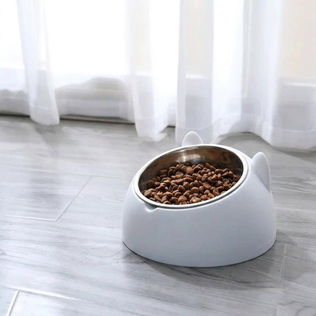 Design Inclinato per Gatti Antiscivolo Ciotola Rialzata | Pietradora
