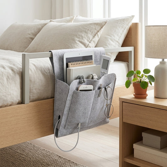 Organizer Letto Multitasche Portaoggetti con Tasche e Portacavi | Montefresco
