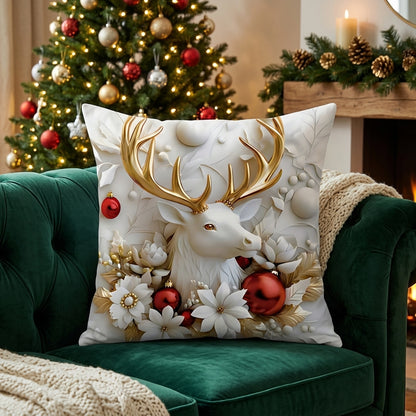 Natale Velluto Decorativo Copricuscini Set 4 Pezzi Festivi | Vallalieta